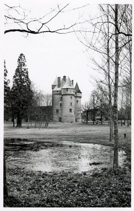 vue générale du château dans son environnement depuis le Sud-Est