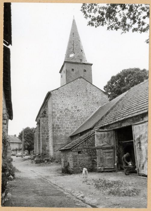 façade ouest, vue partielle