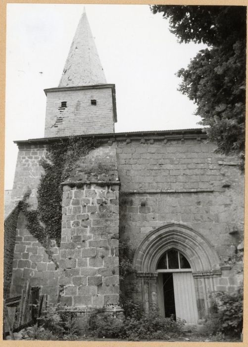 façade latérale sud, vue partielle