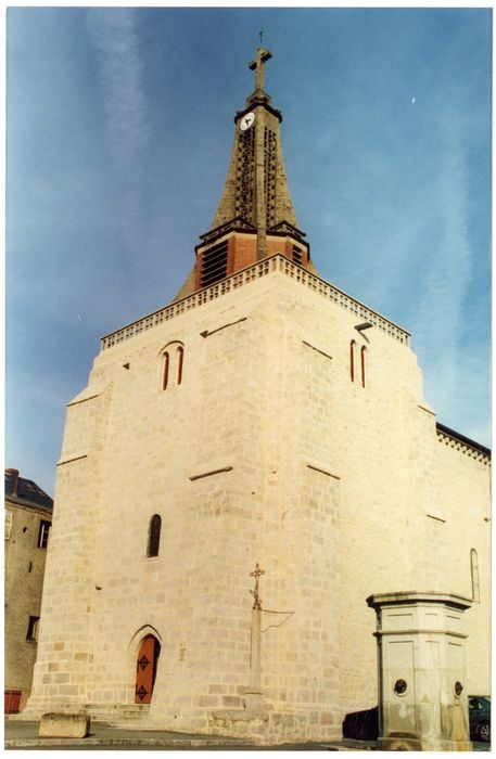 clocher, élévations sud et ouest