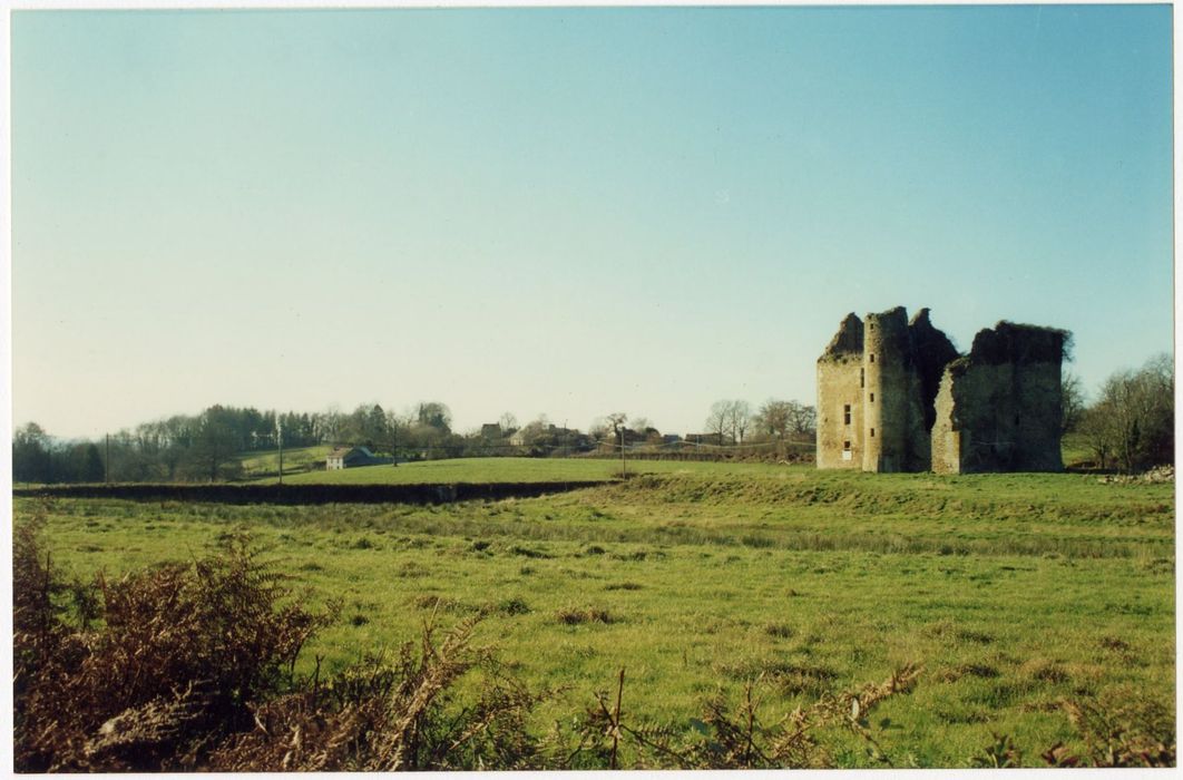 vue générale du château dans son environnement depuis le Nord-Est