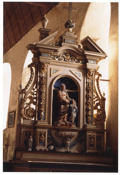 groupe sculpté : Éducation de la Vierge