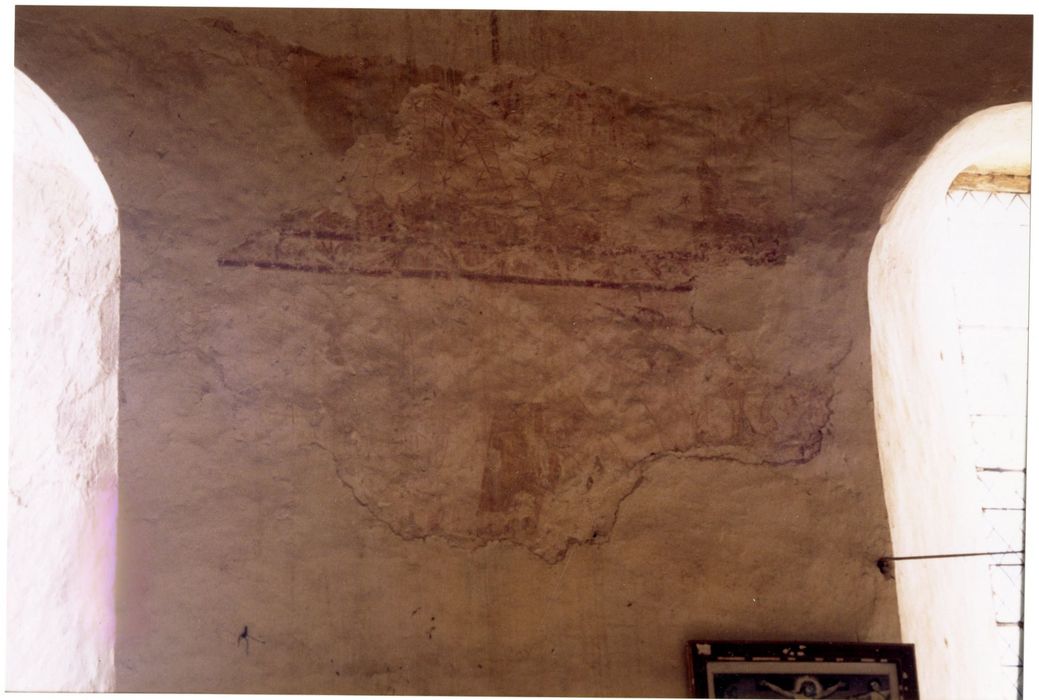 chapelle, choeur, mur sud, peinture monumentale (fragment)
