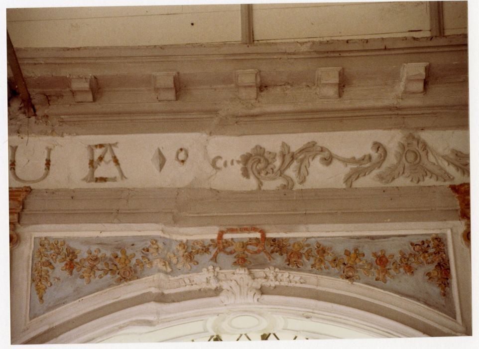 choeur, mur nord, détail du décor