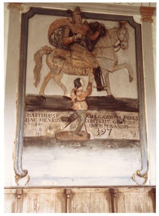 haut-relief : Saint Martin partageant son manteau