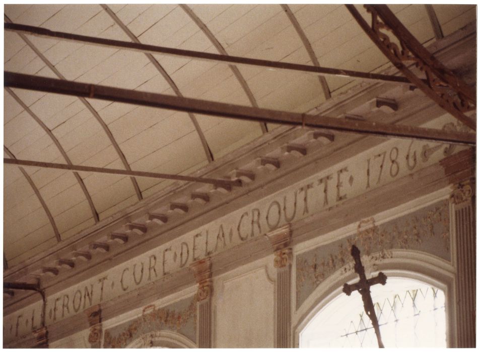 choeur, mur sud, détail des décors