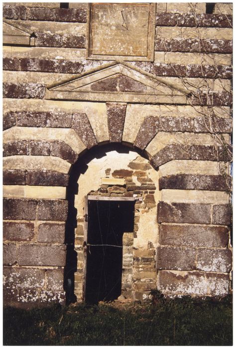 porterie, façade sud, travée centrale