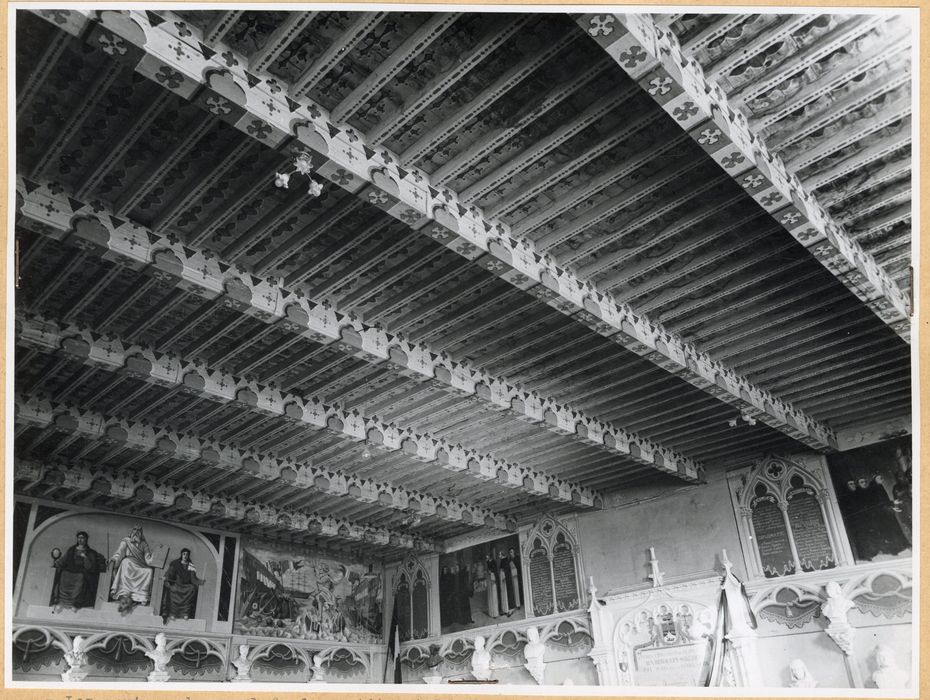 salon des Bustes, vue générale du plafond peint