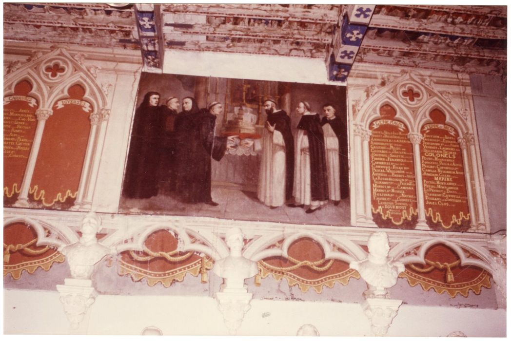 salle des Bustes, peintures monumentales, vue partielle