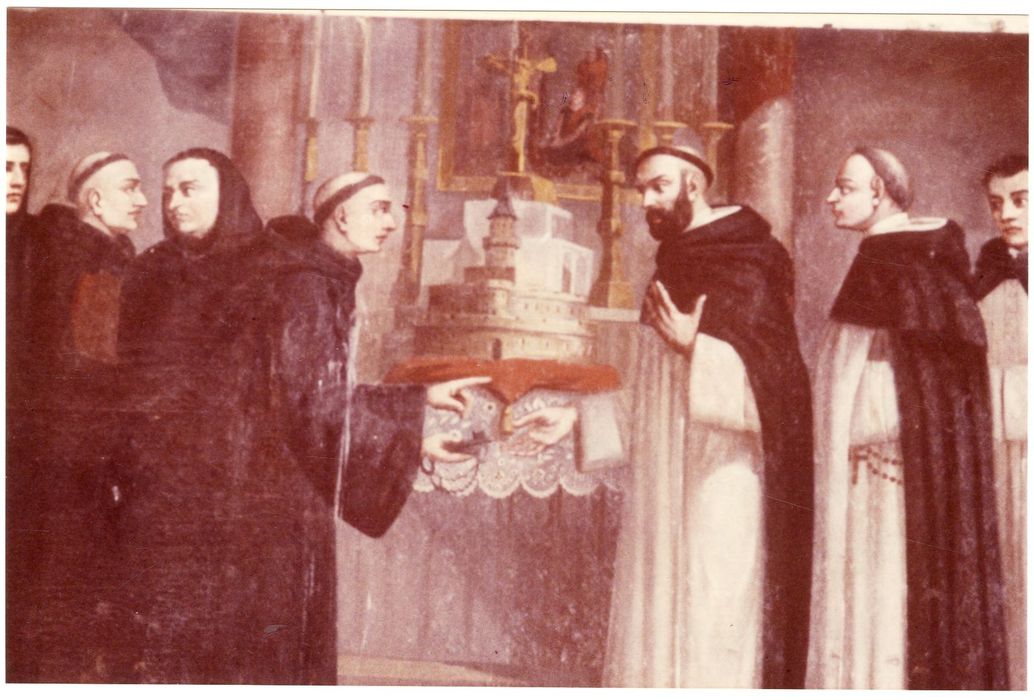 salle des Bustes, peintures monumentales, détail