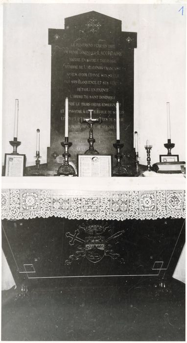 chambre de Lacordaire, autel