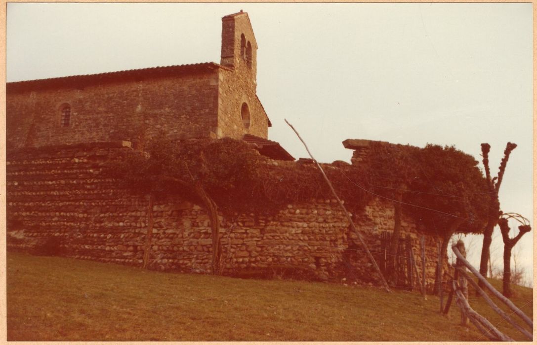 mur de terrassement, élévation nord