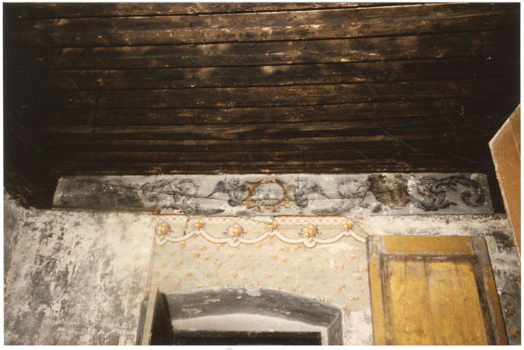 rez-de-chaussée, pièce non localisée, peinture monumentale (fragment)