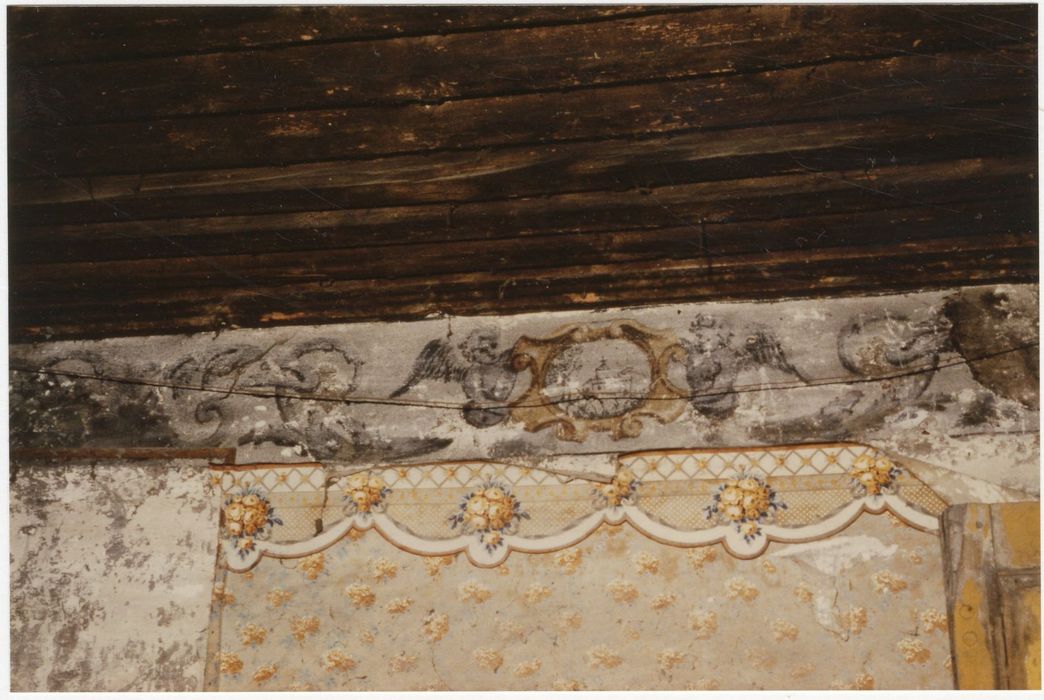 rez-de-chaussée, pièce non localisée, peinture monumentale (fragment)