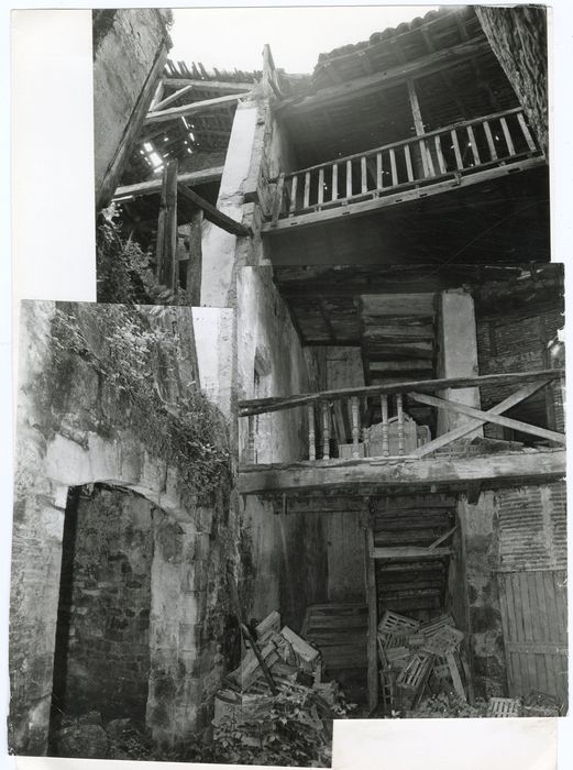 cour intérieure, façade est