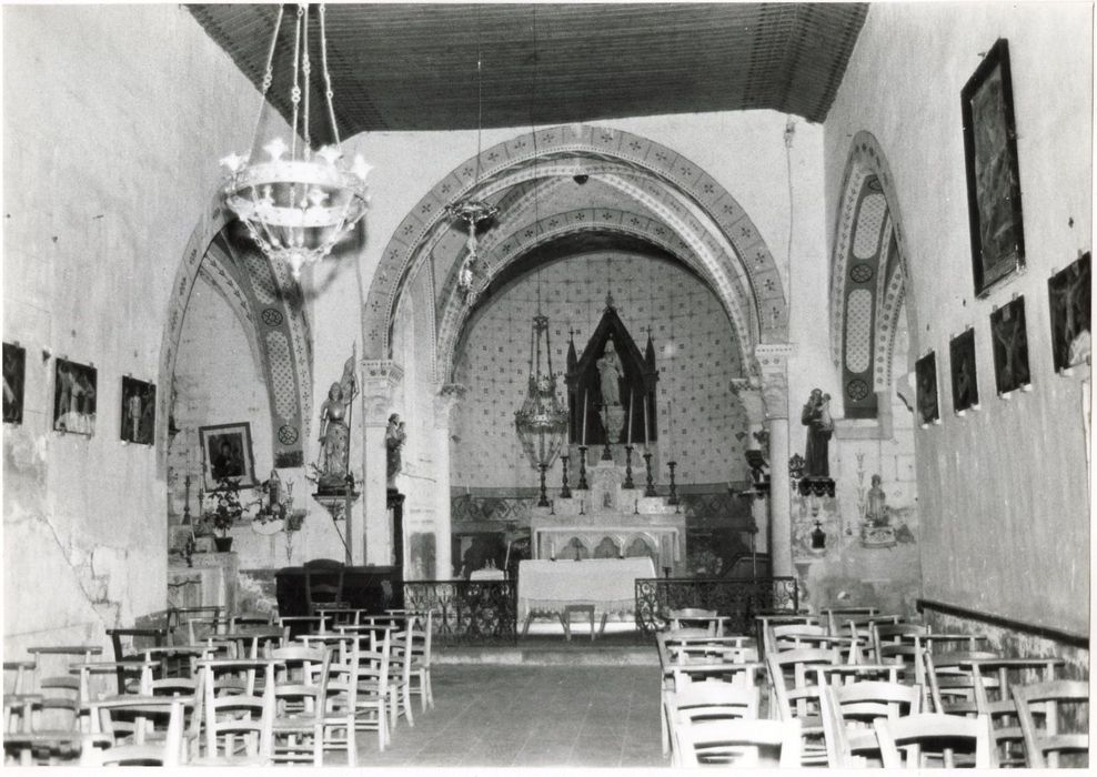 façade latérale sud, vue partielle