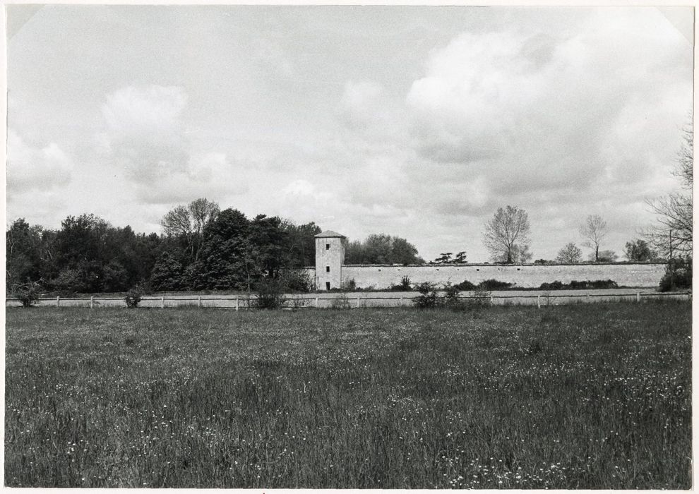 mur de clôture, élévation nord-ouest