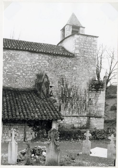 façade latérale nord, vue partielle