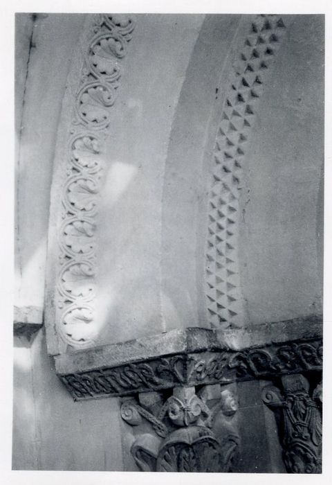 portail d’accès ouest, détail des voussures