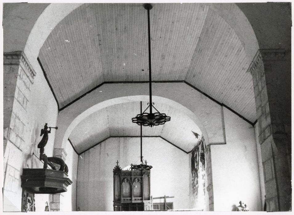 voûte lambrissée de la nef