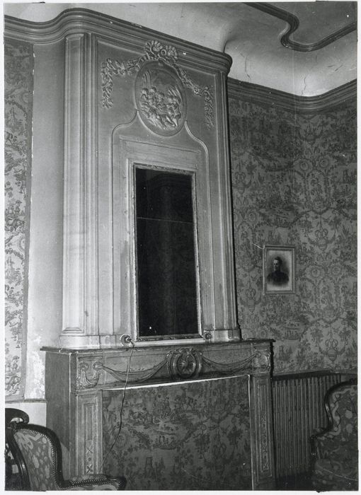 chambre, cheminée