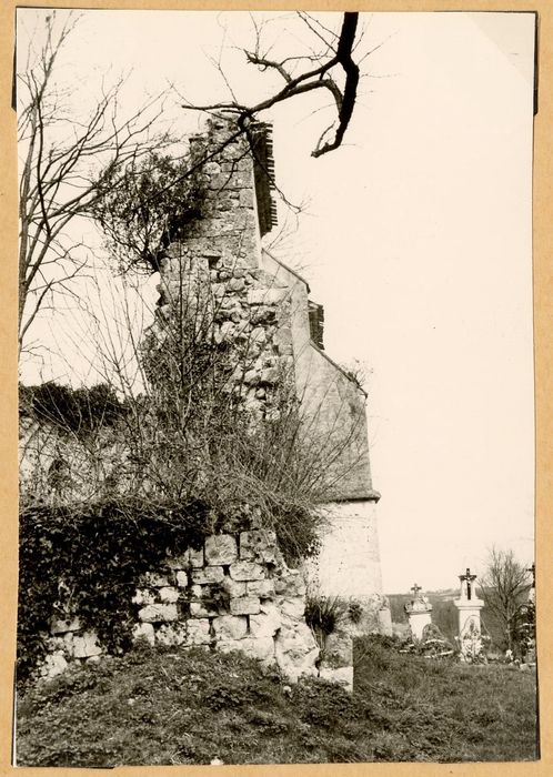vue partielle des vestiges, mur sud