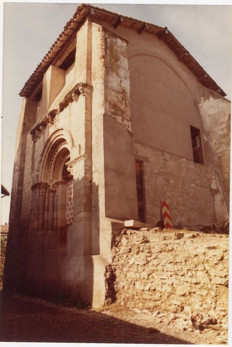 vestiges de la façade latérale sud