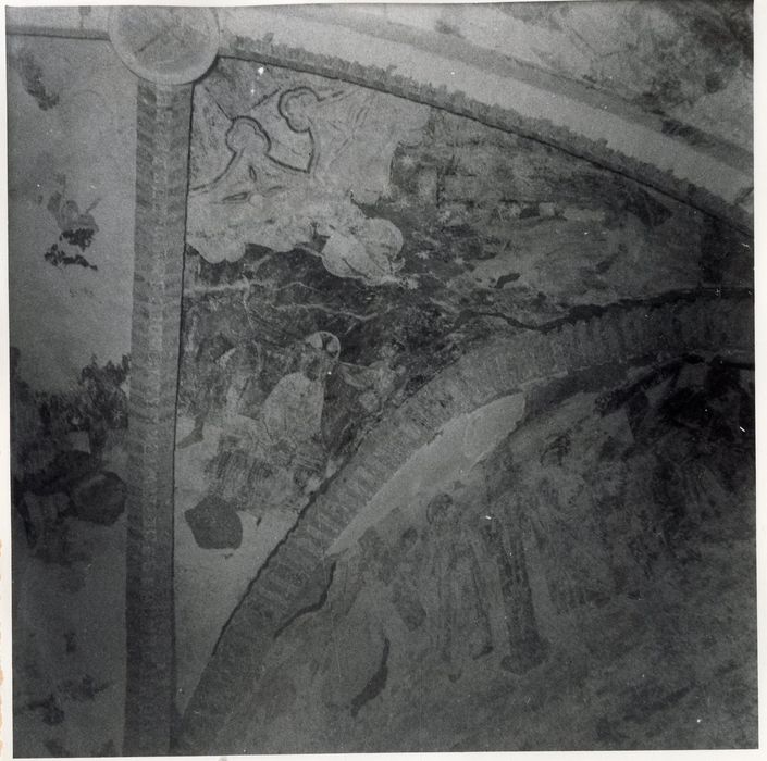 peintures monumentales de la voûte, vue partielle