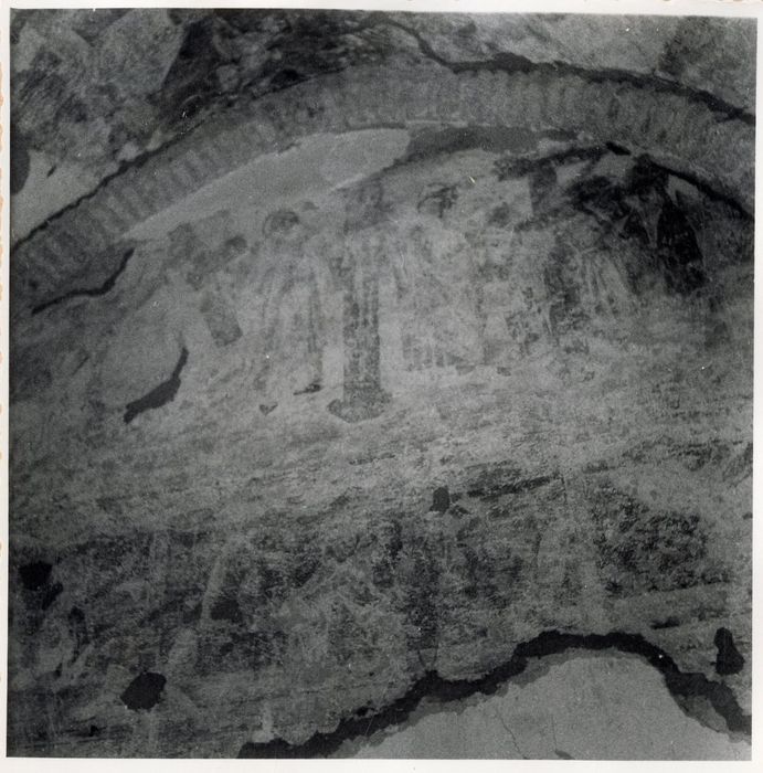 peintures monumentales (mur nord), vue partielle