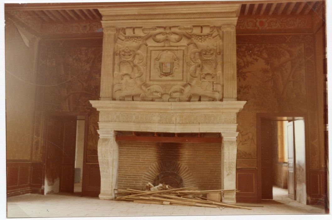 1er étage, grande salle, cheminée monumentale