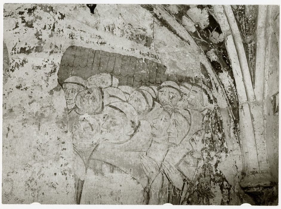 chapelle, peintures monumentales (mur ouest), détail