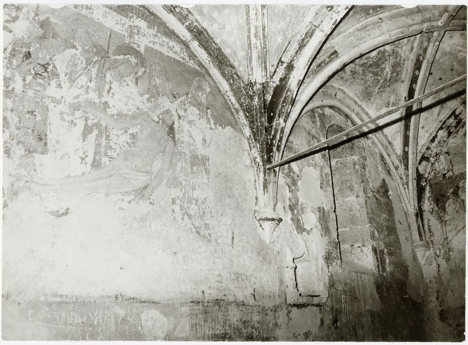 chapelle, peintures monumentales (mur sud), vue partielle