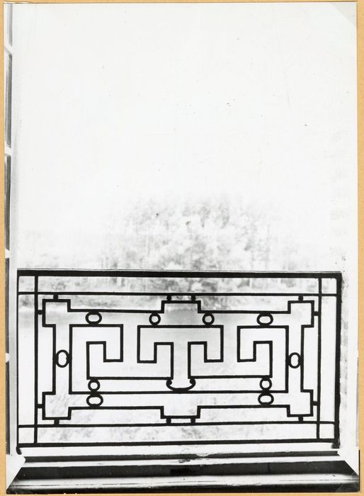 1er étage, façade nord, détail d’un garde-corps