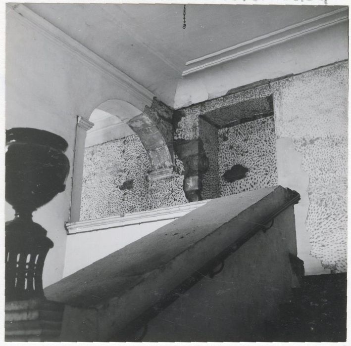 logis abbatial, aile sud, escalier monumental