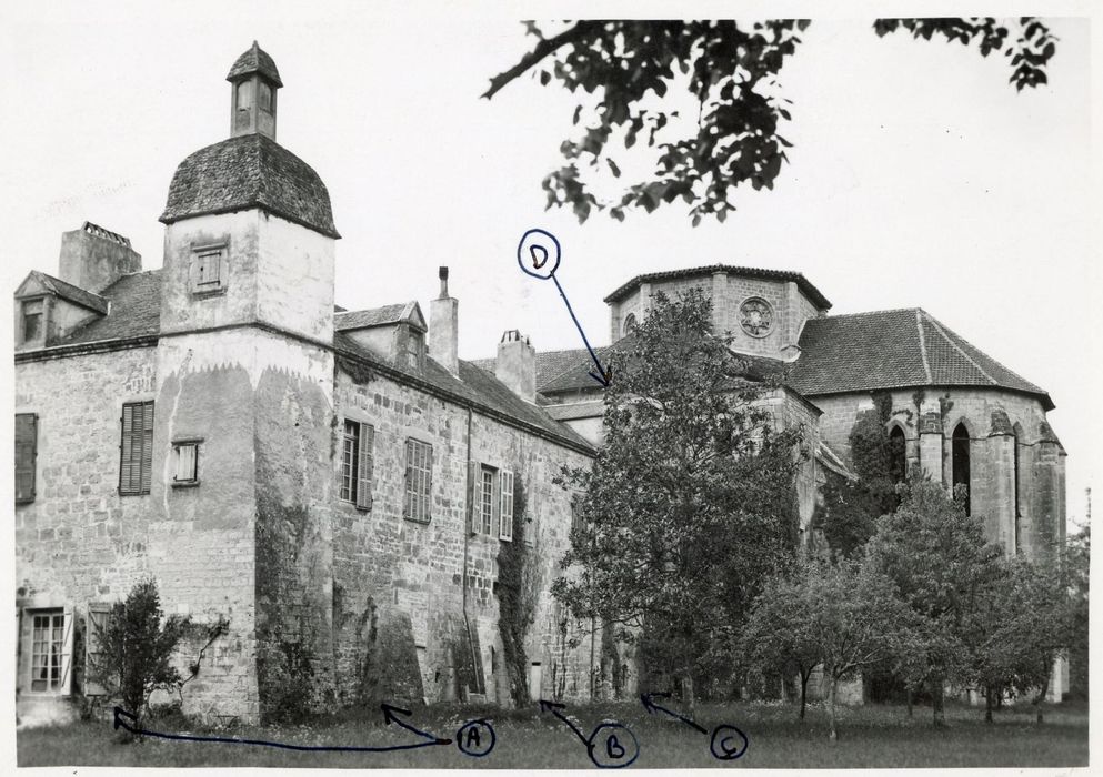 logis abbatial, façade est