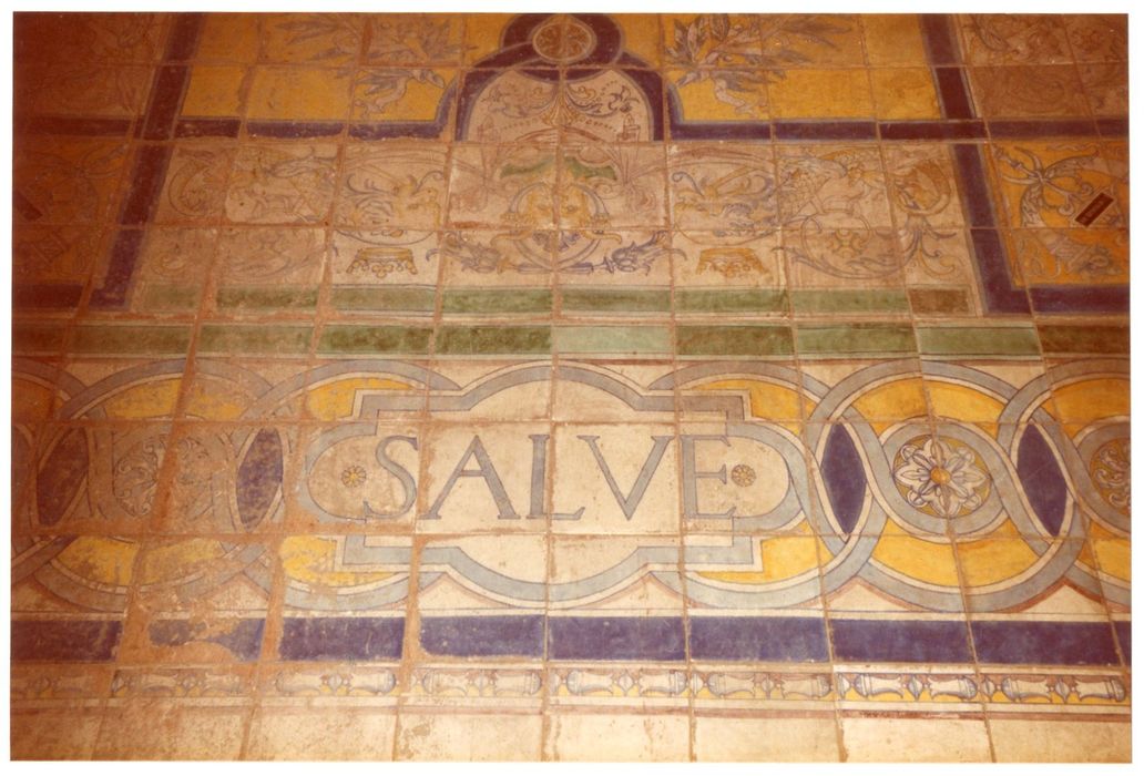 grand salon, détail du pavement
