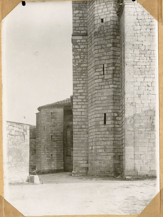 clocher, élévation ouest, vue partielle