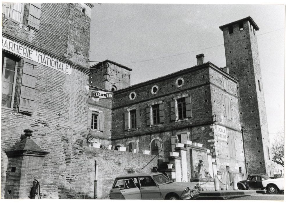 aile est, façades nord-ouest sud-ouest