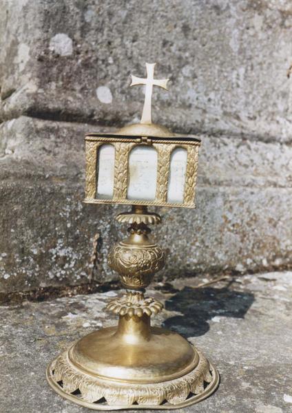 reliquaire-monstrance, vue de face