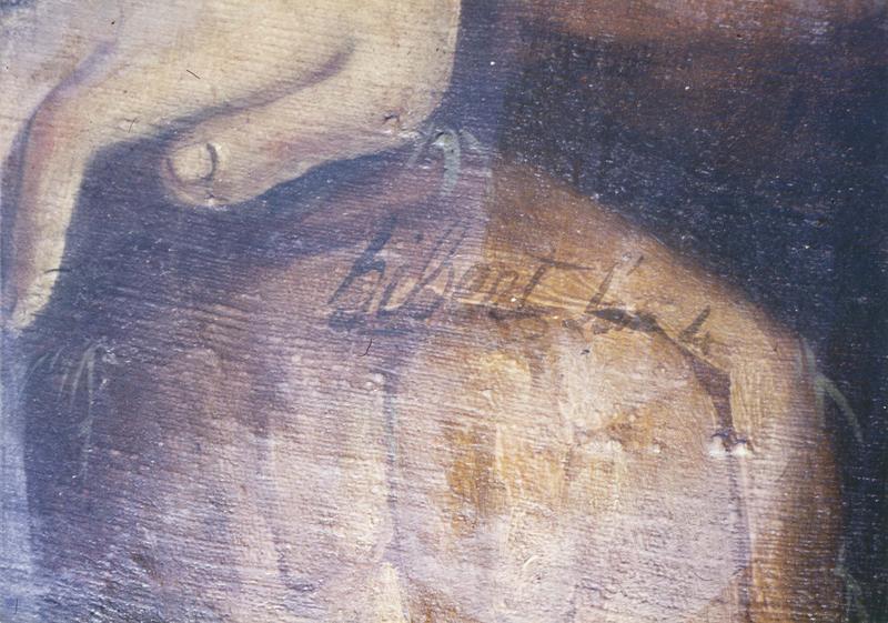 tableau : allégories revolutionnaires et républicaines, détail de la signature - © Ministère de la Culture (France), Médiathèque du patrimoine et de la photographie (objets mobiliers), tous droits réservés