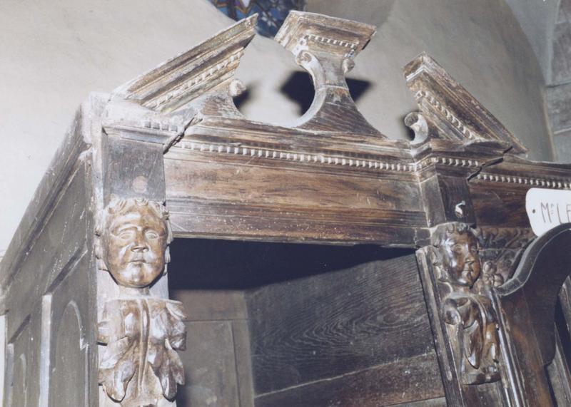 confessionnal style Henri IV, détail de droite - © Ministère de la Culture (France), Médiathèque du patrimoine et de la photographie (objets mobiliers), tous droits réservés
