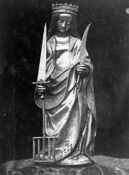 statue : sainte Foy, vue générale