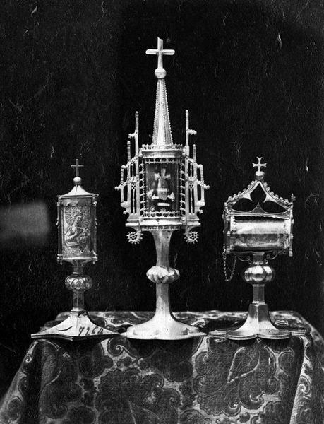 Reliquaire-monstrance, reliquaire des cheveux de la Vierge, reliquaire-monstrance de sainte Foy, vue générale