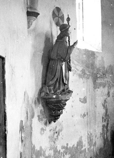 groupe sculpté : l'Annonciation, vue partielle