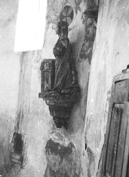 groupe sculpté : l'Annonciation, vue partielle