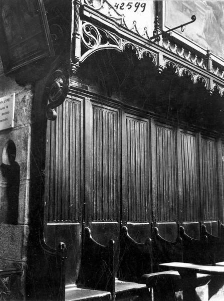 stalles, vue partielle