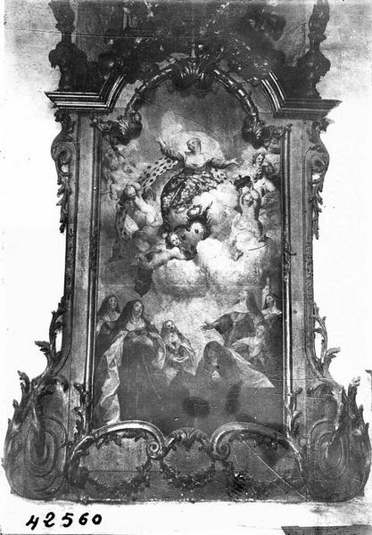 tableau et cadre : l'Apothéose de Jeanne de Valois, vue générale - © Ministère de la Culture (France), Médiathèque du patrimoine et de la photographie (objets mobiliers), tous droits réservés
