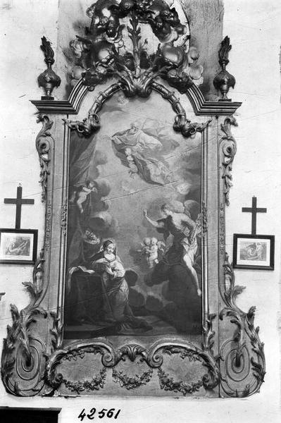 tableau et cadre : l'Annonciation, vue générale - © Ministère de la Culture (France), Médiathèque du patrimoine et de la photographie (objets mobiliers), tous droits réservés