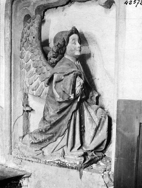 groupe sculpté : L'Annonciation, vue partielle - © Ministère de la Culture (France), Médiathèque du patrimoine et de la photographie (objets mobiliers), tous droits réservés