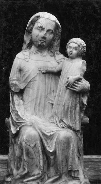 statue : Vierge à l'Enfant, vue générale